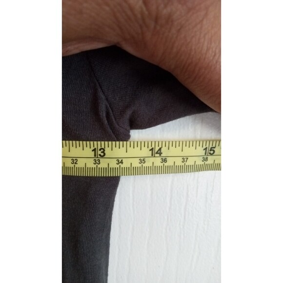 Express black and grey swoop neck color block long sleeve dress - Picture 6 of 6